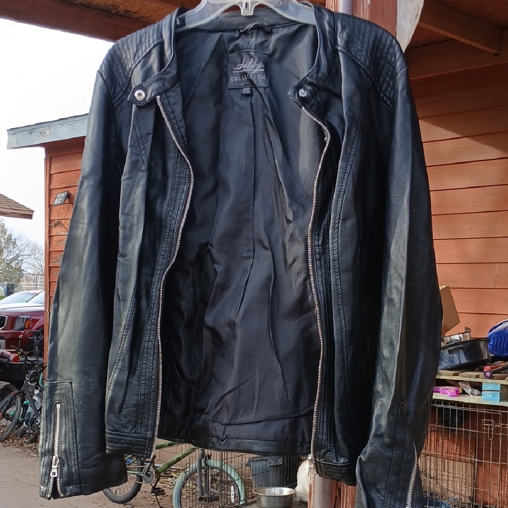 Men's Black Leather Jacket
